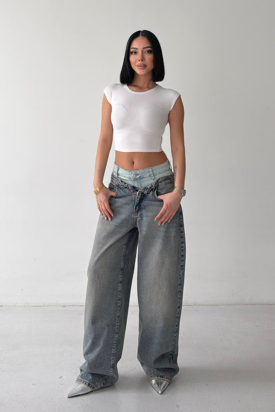 Routines Double Waist Barrel Jeans 4607 - ROUTINES