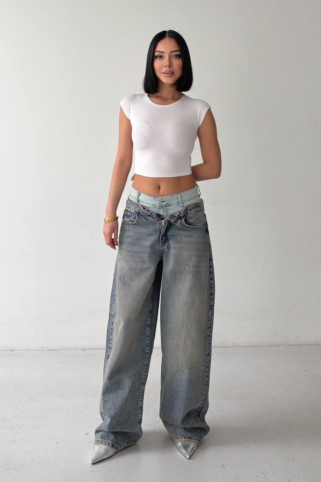 Routines Double Waist Barrel Jeans 4607 - ROUTINES