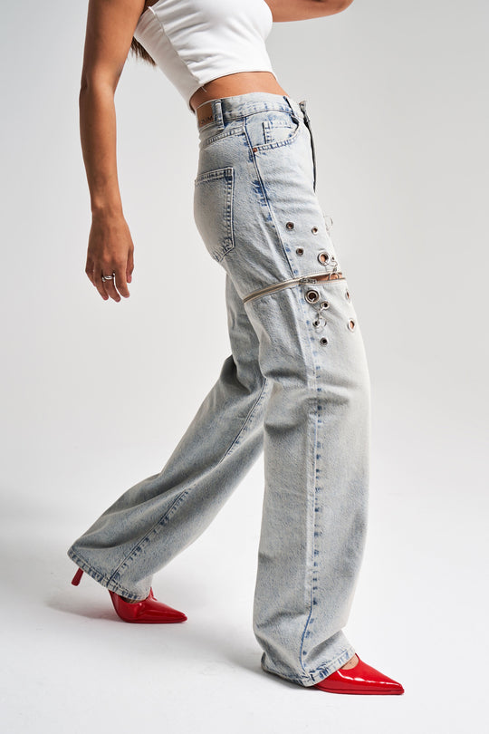 Routines Ring Detail Straight Jeans 4020 - ROUTINES