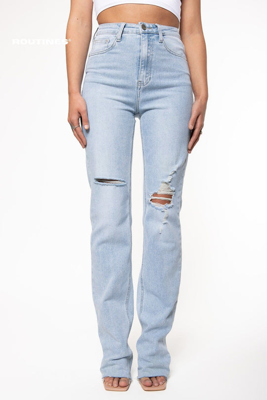 Alivia Stretch Straight Leg Jeans - EXTRA TALL Jeans Routines Fashion   