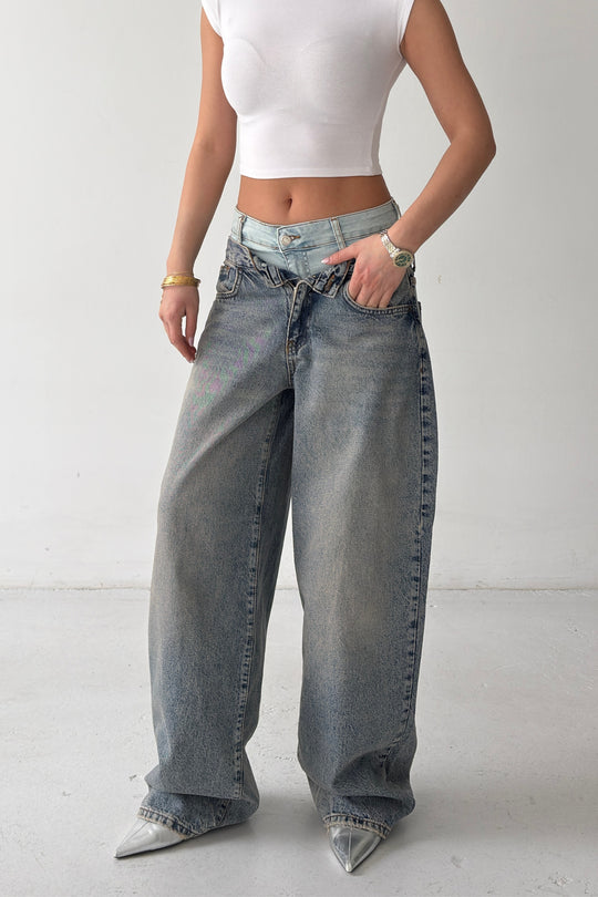 Routines Double Waist Barrel Jeans 4607 - ROUTINES
