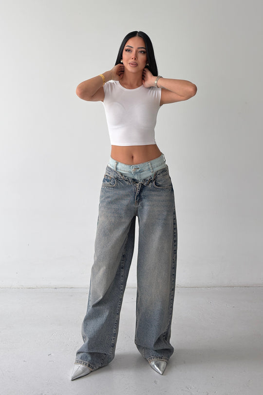 Routines Double Waist Barrel Jeans 4607 - ROUTINES