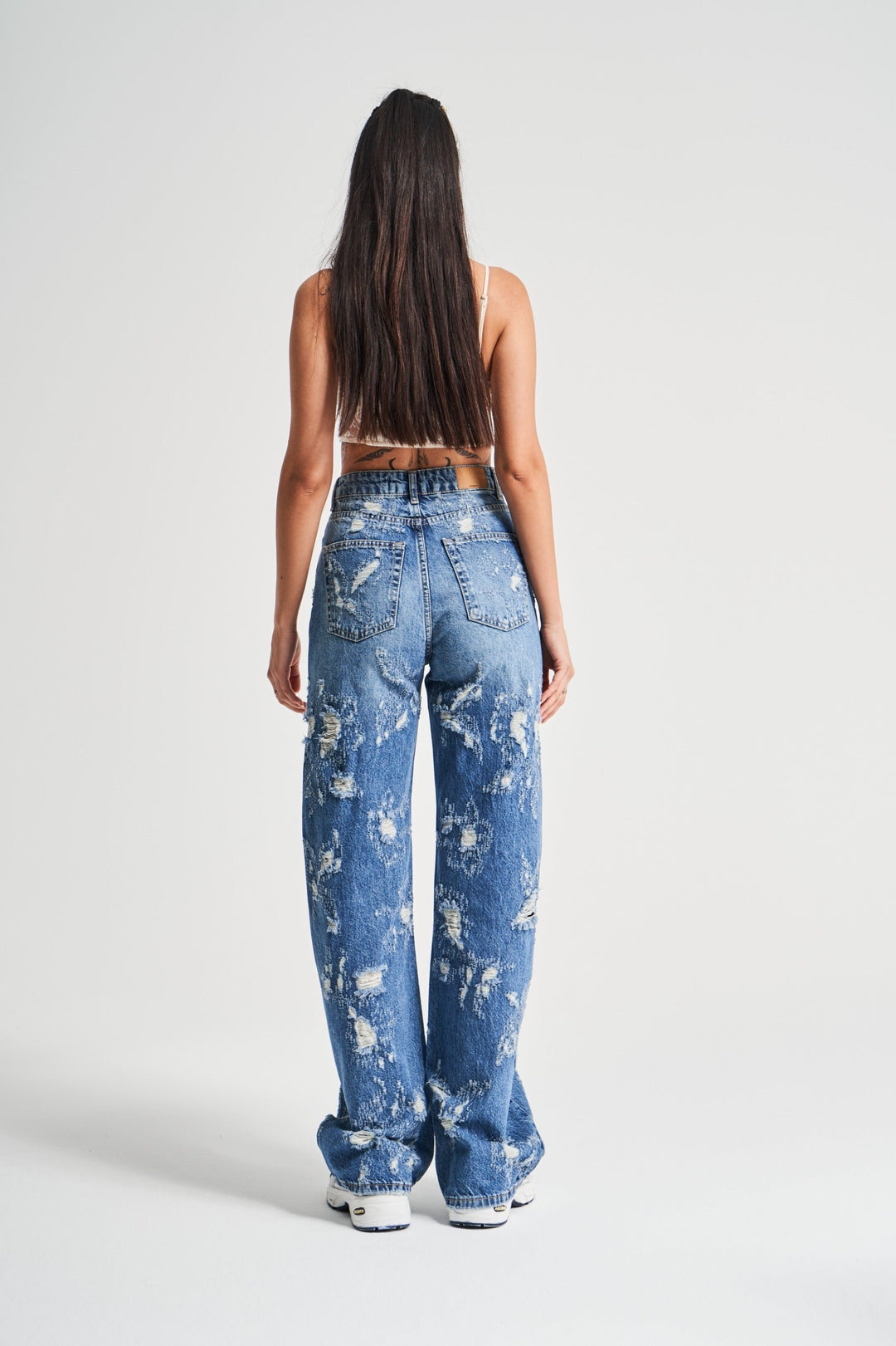 Routines Ripped All Over Straight Jeans 4057 - ROUTINES