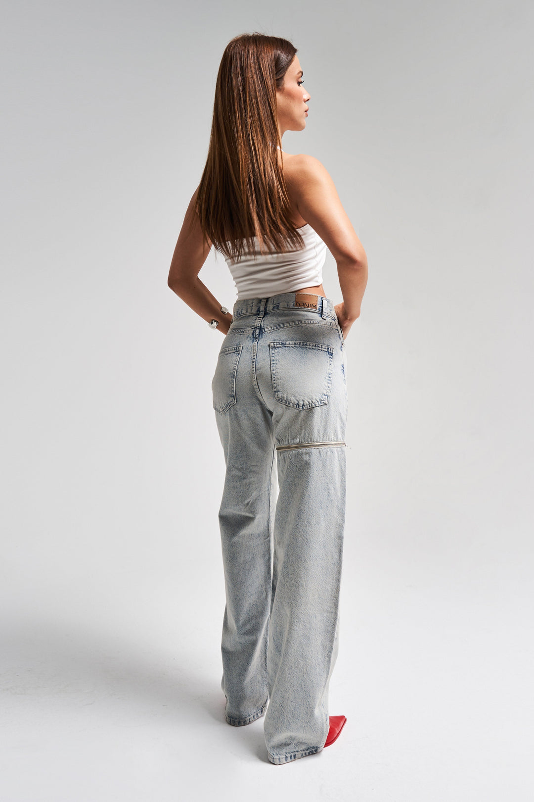 Routines Ring Detail Straight Jeans 4020 - ROUTINES