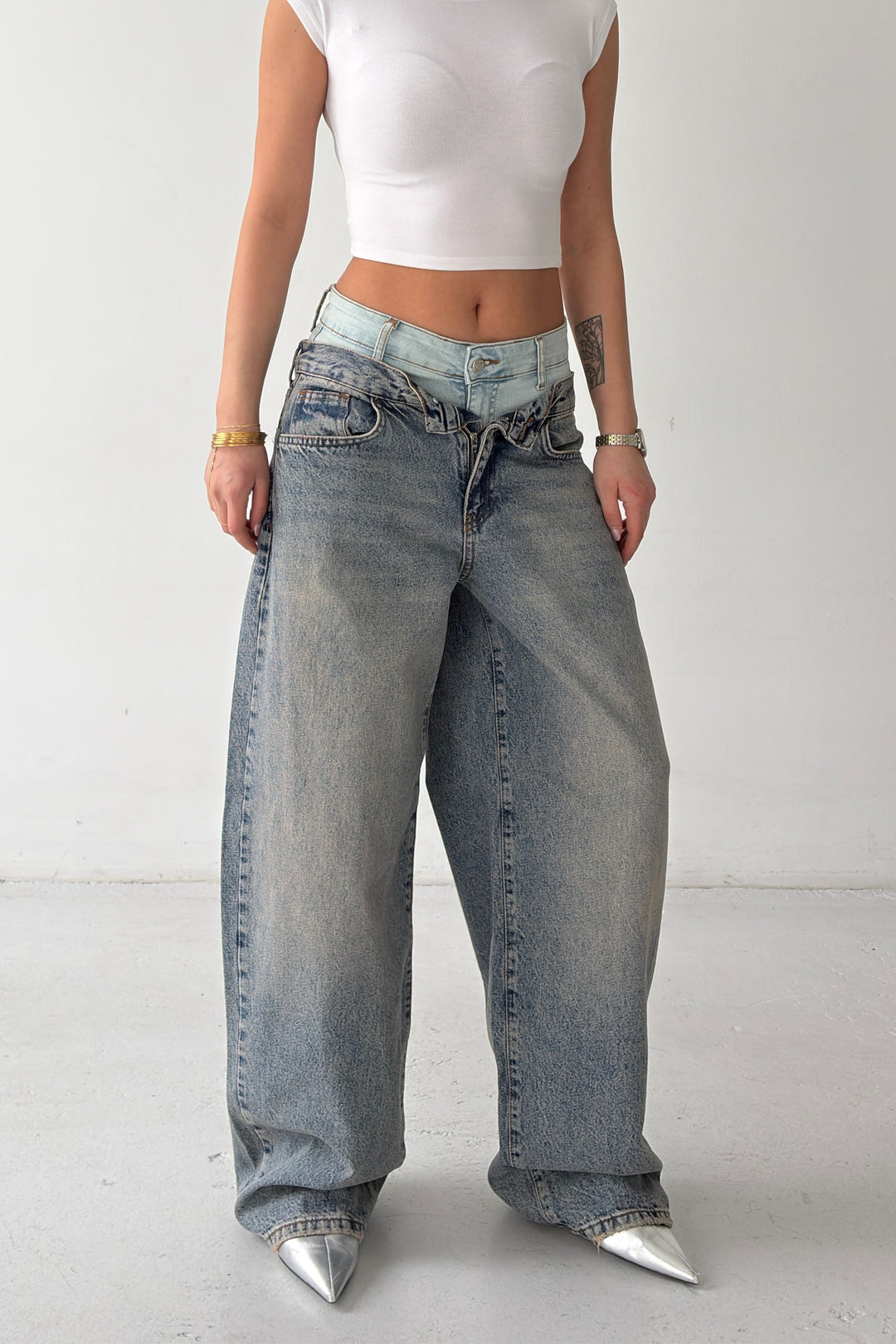 Routines Double Waist Barrel Jeans 4607 - ROUTINES