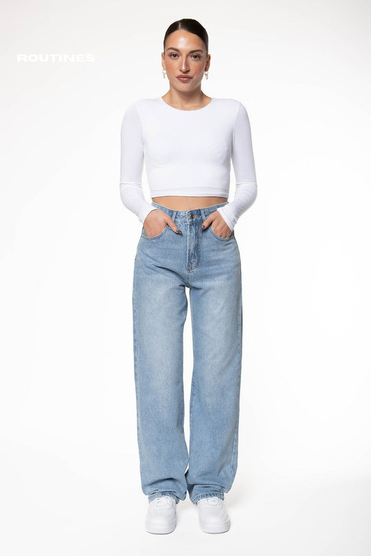 Faith Wide Leg Jeans Jeans Routines Fashion   