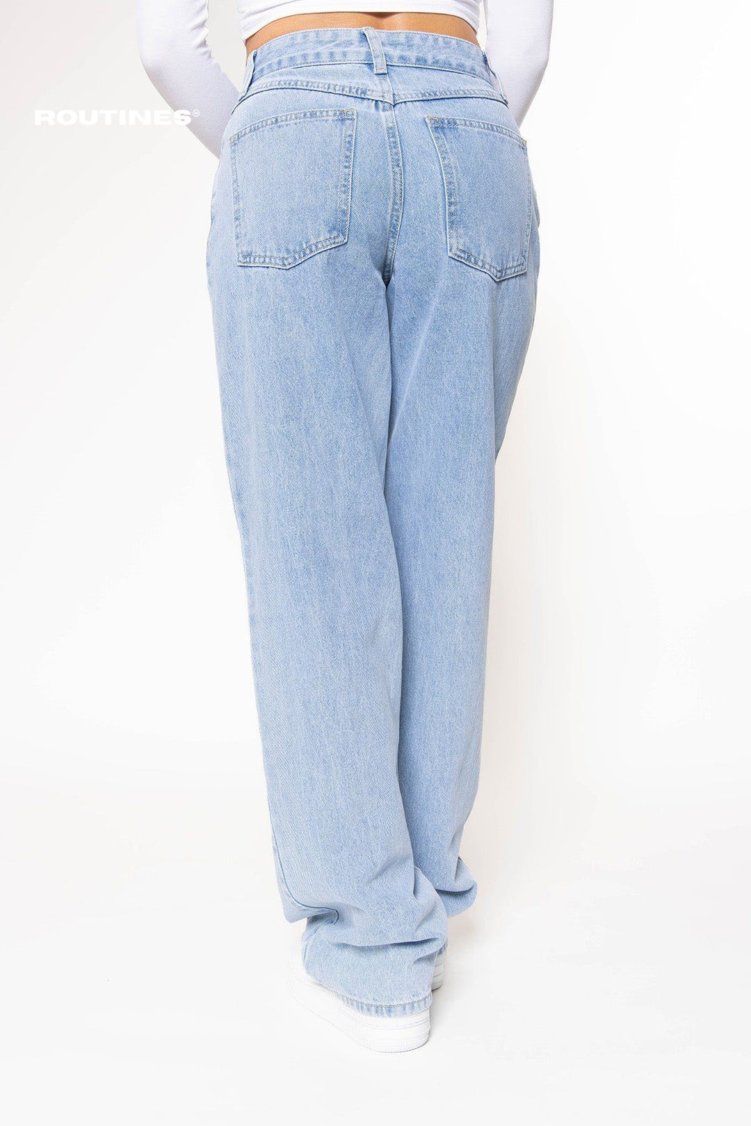 Giselle Washed Wide Leg Jeans Jeans Routines Fashion   