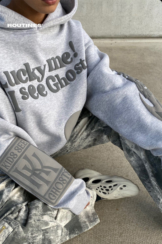 Ivy Lucky Me Hoodie - Grey Hoodie Routines Fashion   