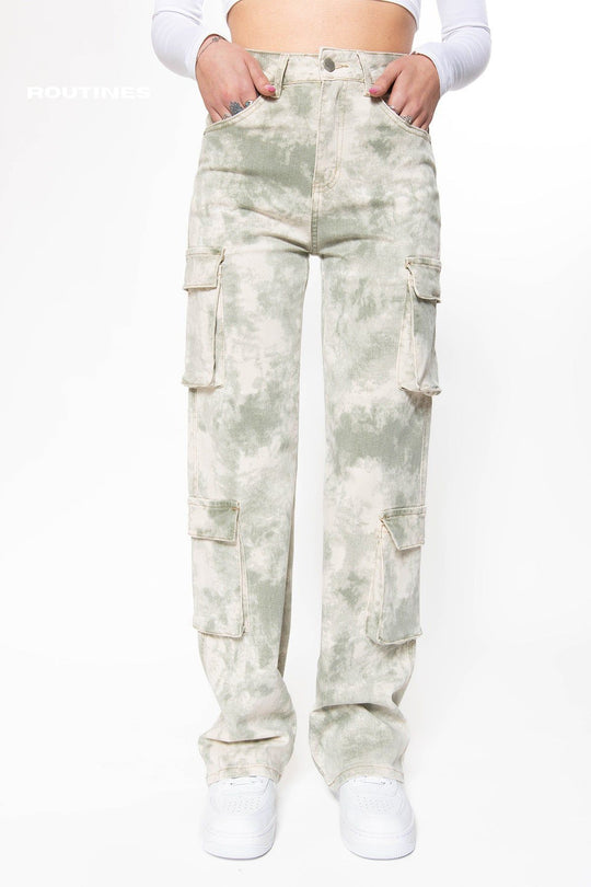 Kamryn Stretch Camouflage Cargo Jeans Jeans Routines Fashion   