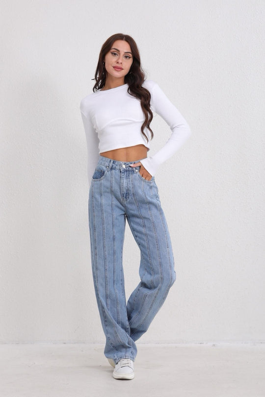 Romy Lined Straight Fit Jeans Jeans Routines Fashion   