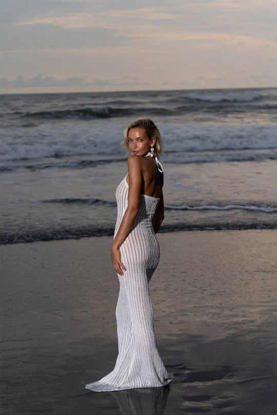 Routines Fishnet Beach Dress - White 1296 Dress Routines Fashion   