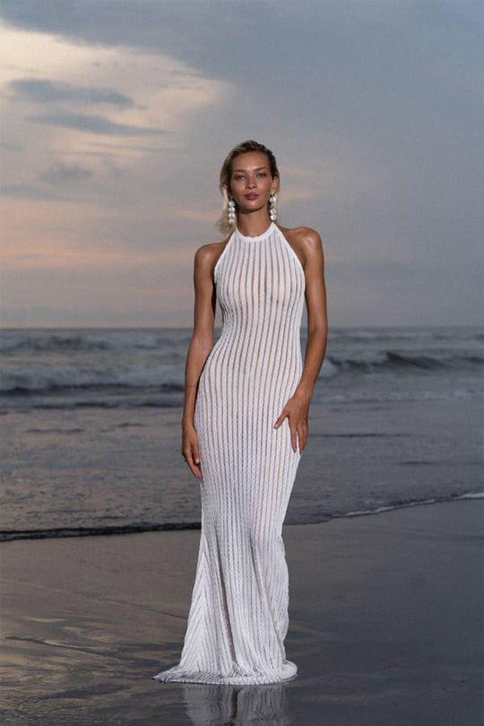 Routines Fishnet Beach Dress - White 1296 Dress Routines Fashion   