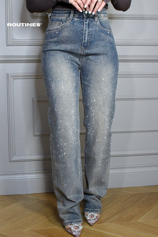 Routines Stretch Vintage Diamonds Straight Jeans 3294 Jeans Routines Fashion