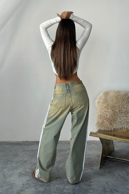 Routines Striped Vintage Loose Jeans 3103 - ROUTINES
