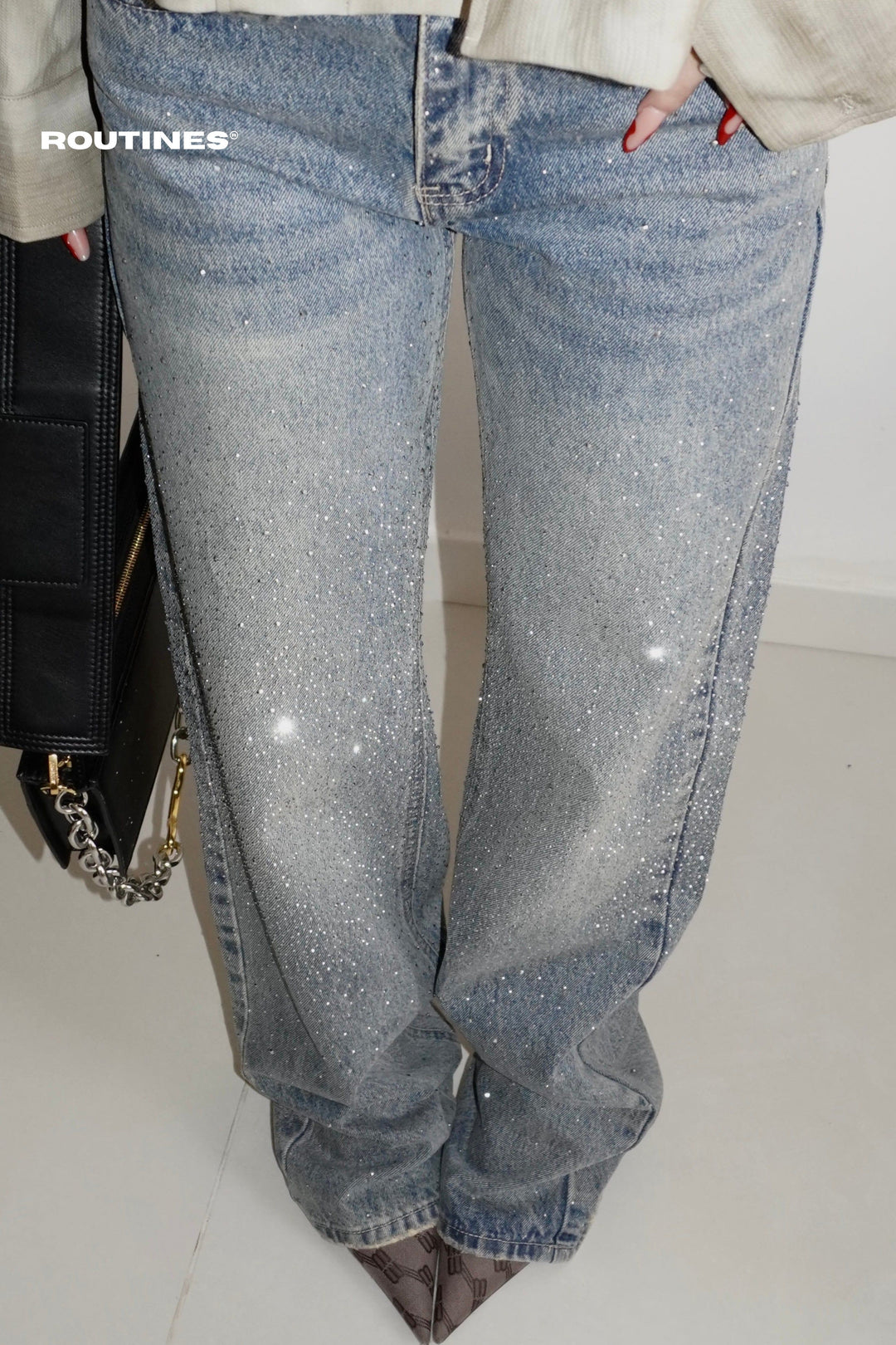 Routines Vintage Diamonds Straight Jeans - Tall 2070 Jeans Routines Fashion