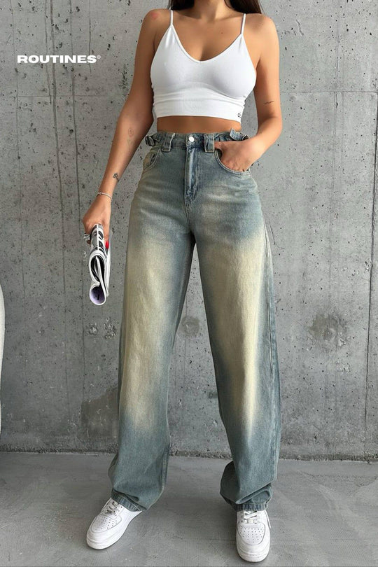 Routines Vintage Straight Leg Jeans W1849 Jeans Routines Fashion   