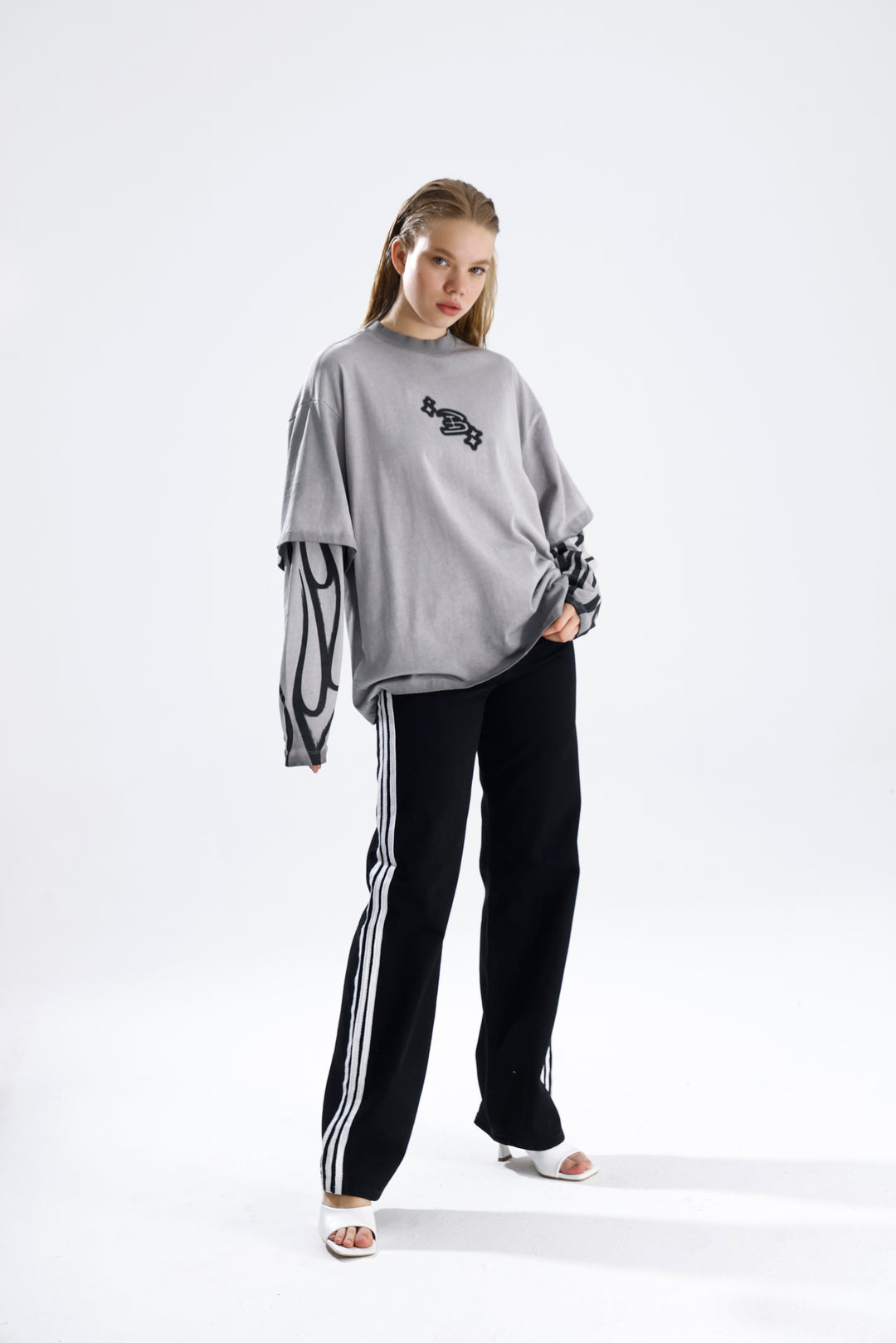 Routines Acid Washed Longsleeves Shirt - Grey 1914 - ROUTINES