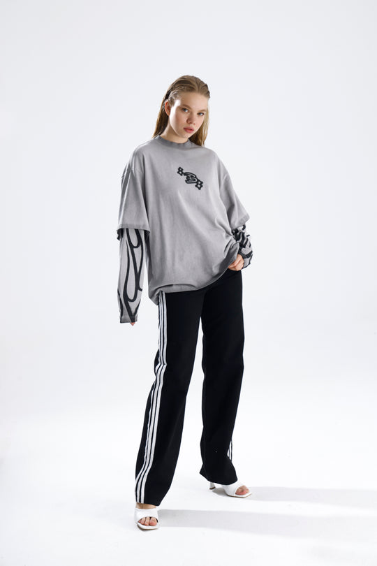 Routines Acid Washed Longsleeves Shirt - Grey 1914 - ROUTINES