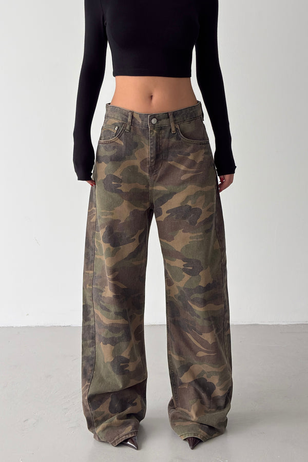 Routines Adjustable Camouflage Baggy Jeans 2850 - ROUTINES