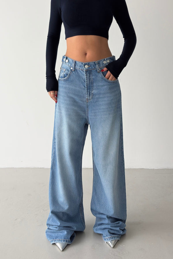 Routines Adjustable Waist Extra Baggy Jeans 1608-2 - ROUTINES