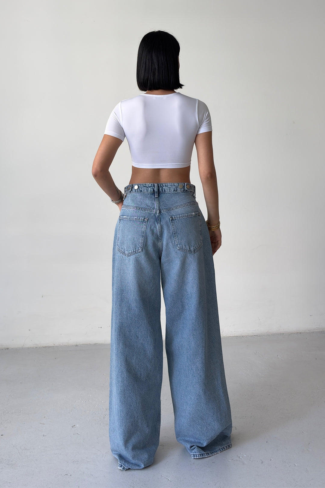 Routines Adjustable Waist Ripped Jeans 2594 - ROUTINES