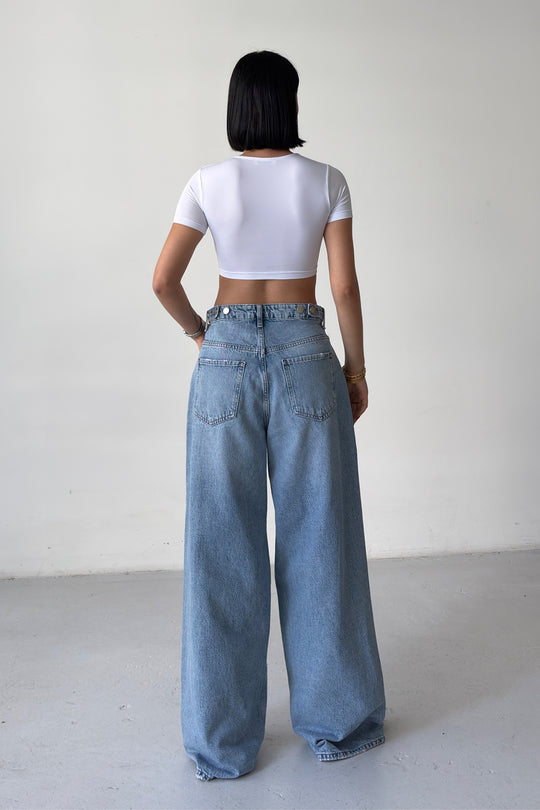 Routines Adjustable Waist Ripped Jeans 2594 - ROUTINES