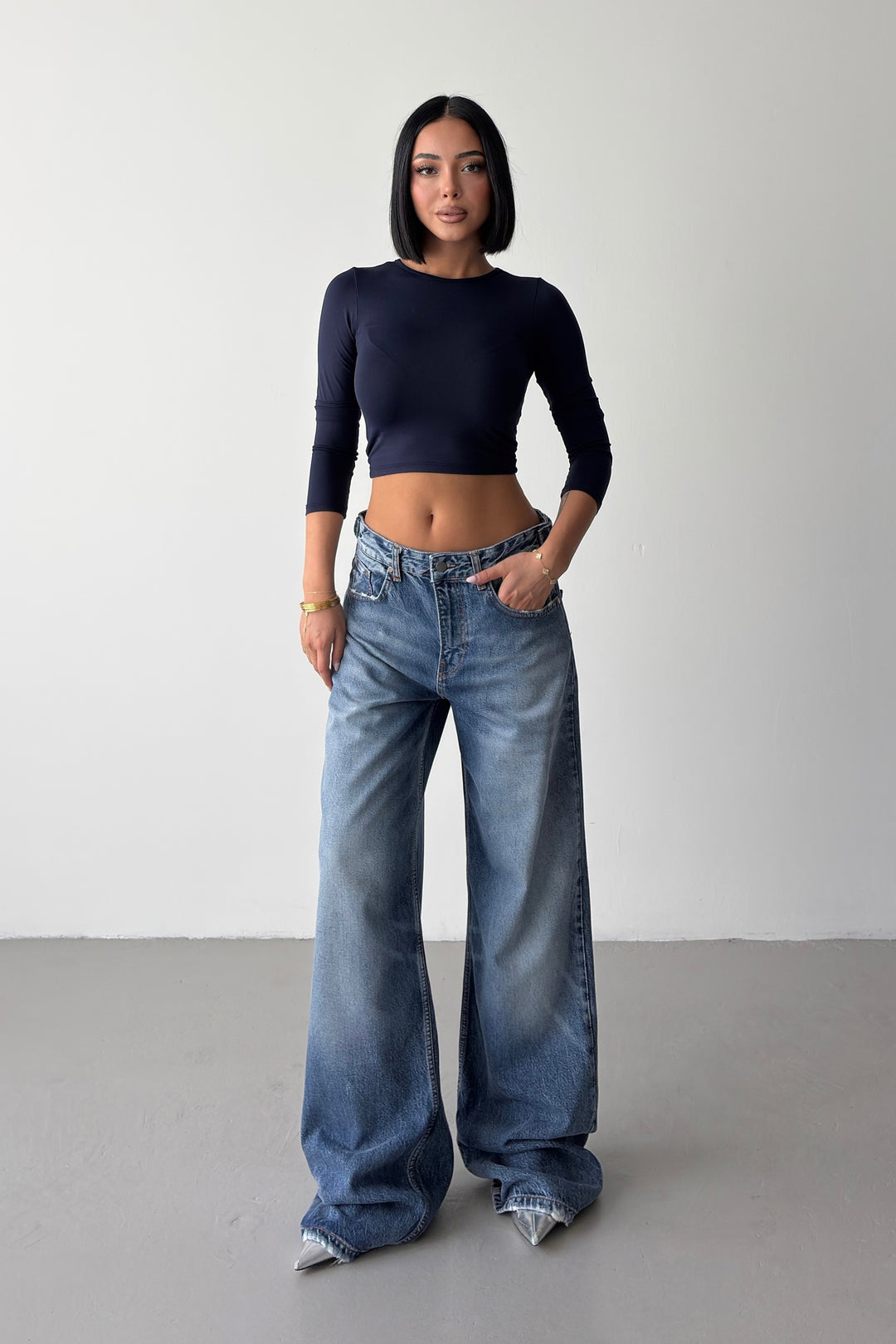 Routines Adjustable Waist Straight Jeans 1517-4