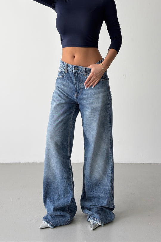 Routines Adjustable Waist Straight Jeans 1517-4