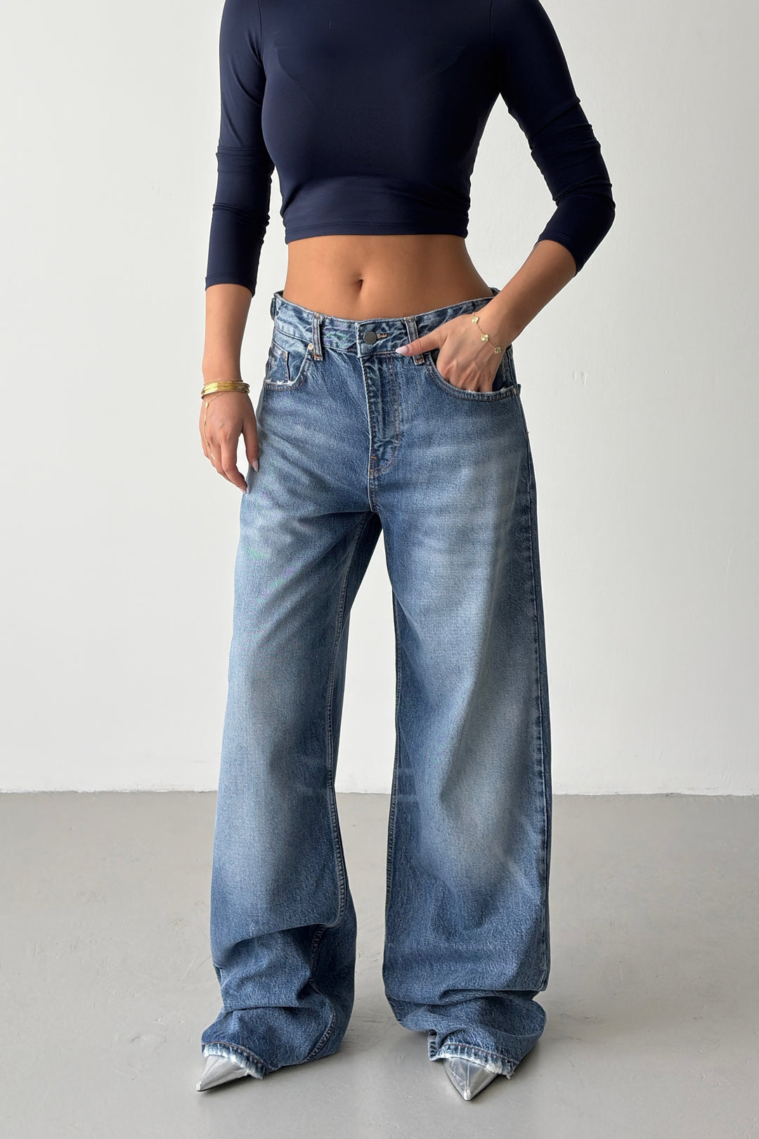Routines Adjustable Waist Straight Jeans 1517-4