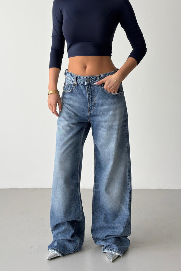 Routines Adjustable Waist Straight Jeans 1517-4