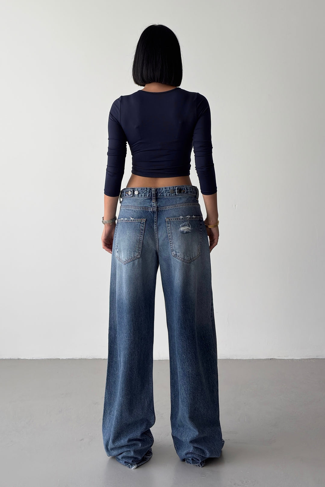Routines Adjustable Waist Straight Jeans 1517-4