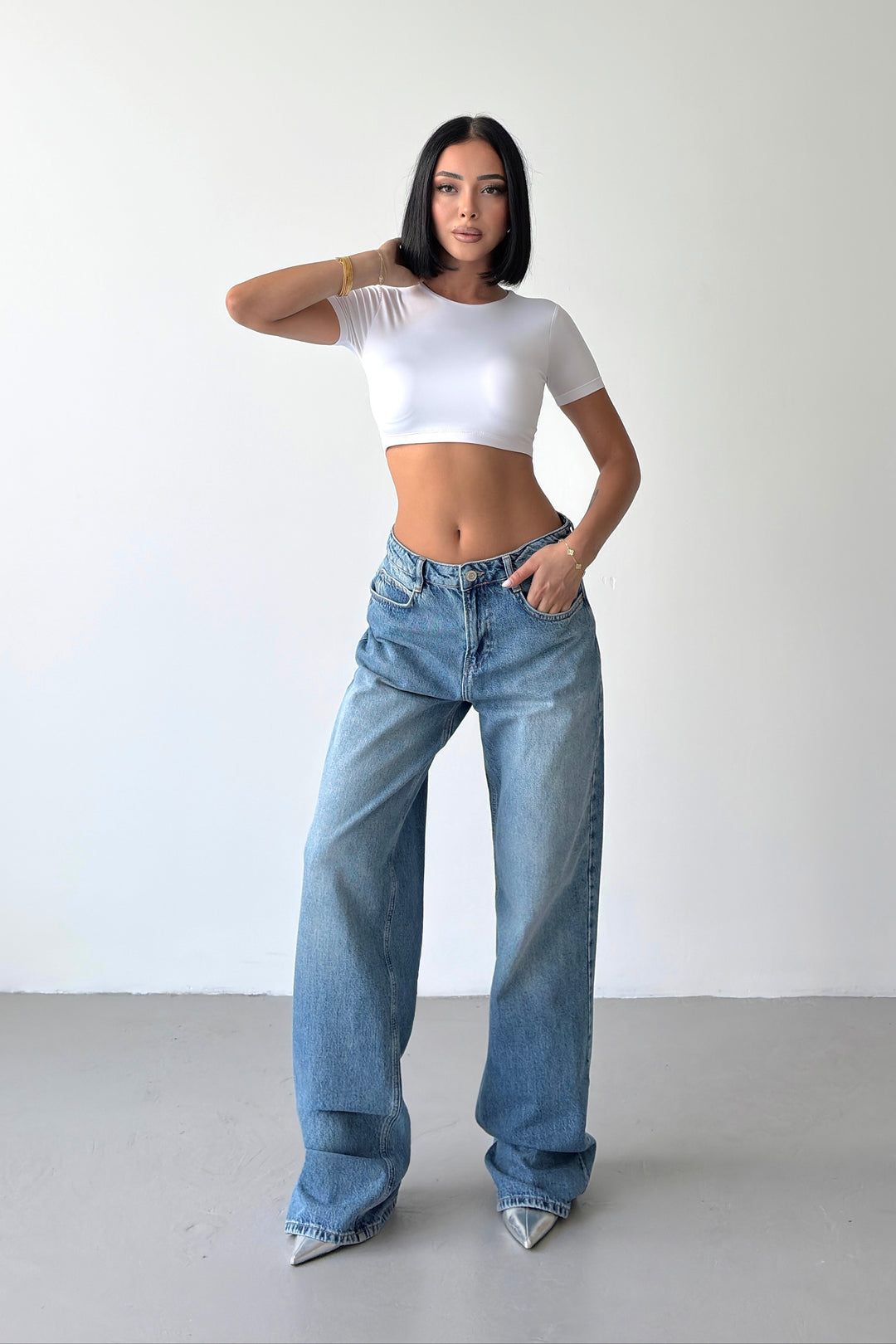 Routines Back Zipper Detail Jeans 2681