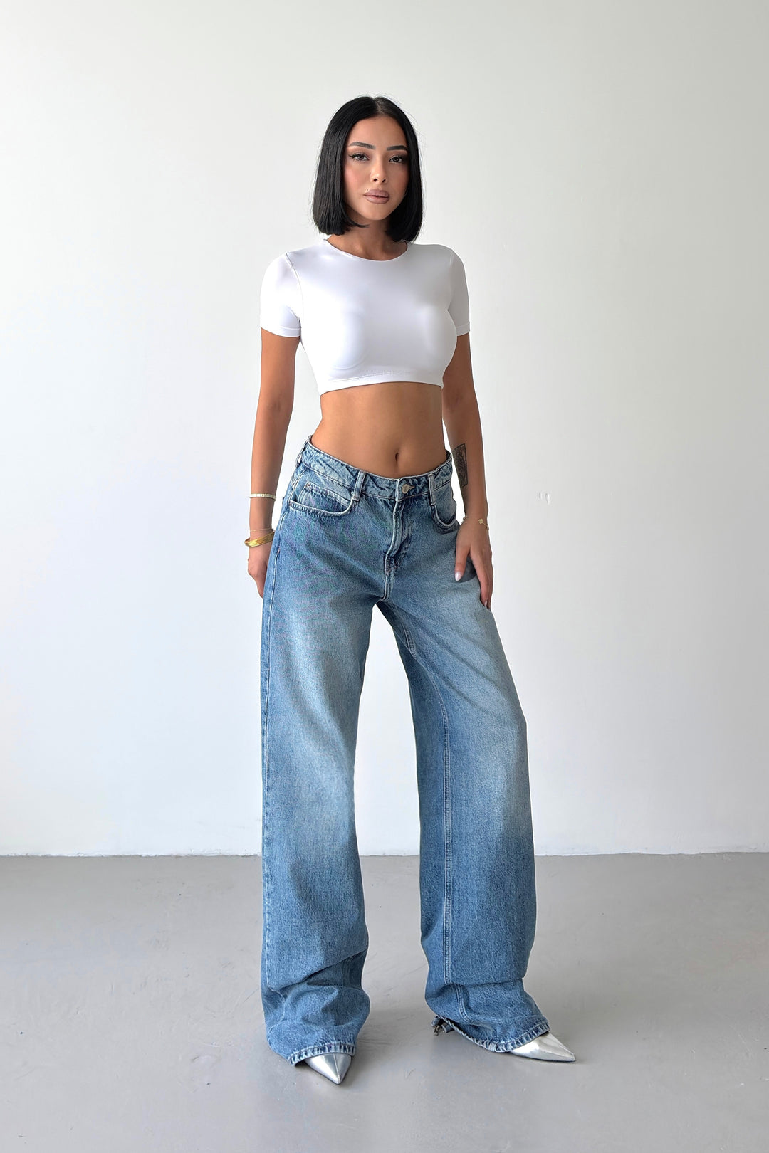 Routines Back Zipper Detail Jeans 2681