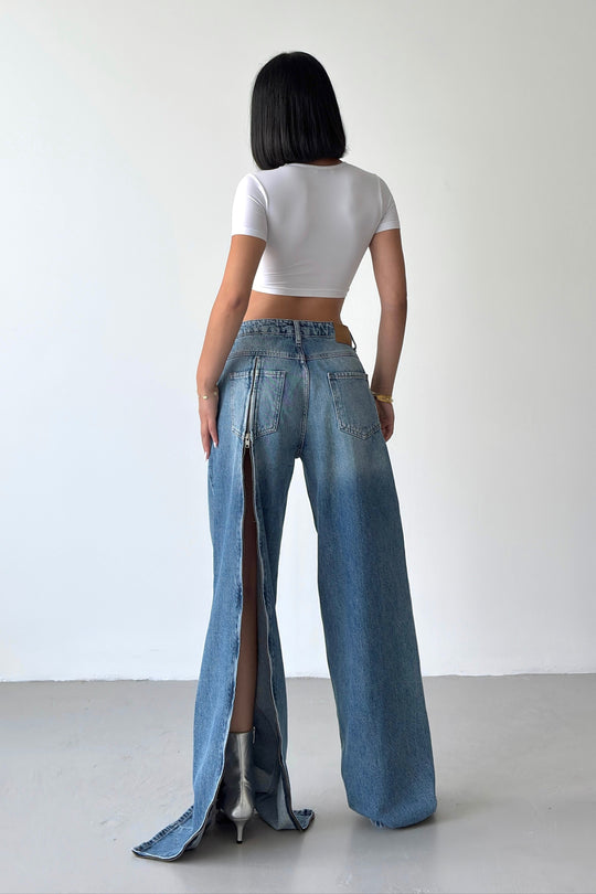 Routines Back Zipper Detail Jeans 2681
