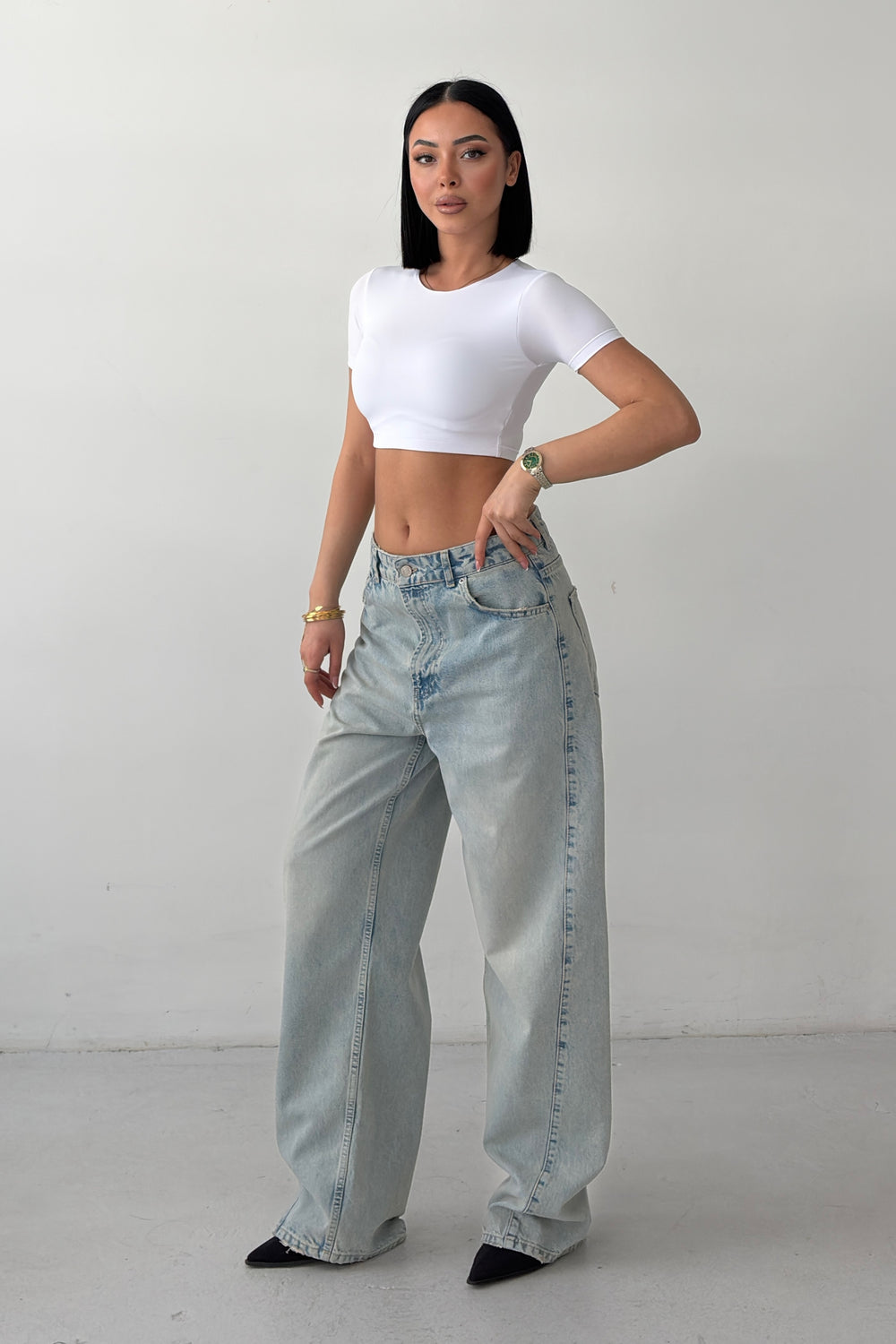 Routines Baggy Jeans - Vintage Blue 8186 - ROUTINES