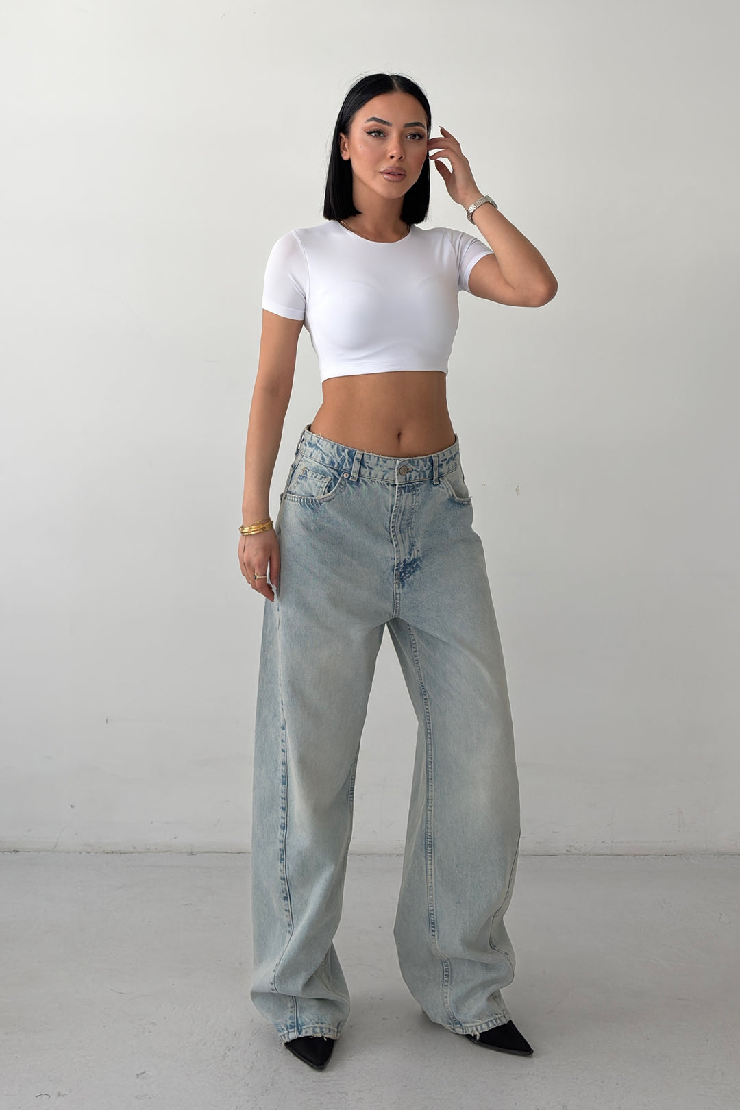 Routines Baggy Jeans - Vintage Blue 8186 - ROUTINES