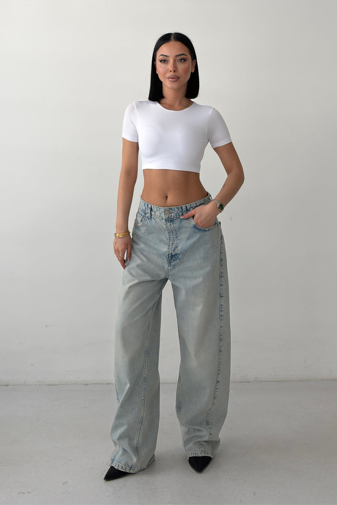 Routines Baggy Jeans - Vintage Blue 8186 - ROUTINES