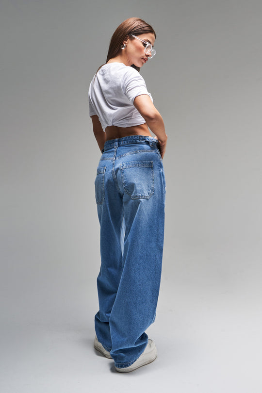 Routines Baggy Ripped Straight Jeans 2961 - ROUTINES