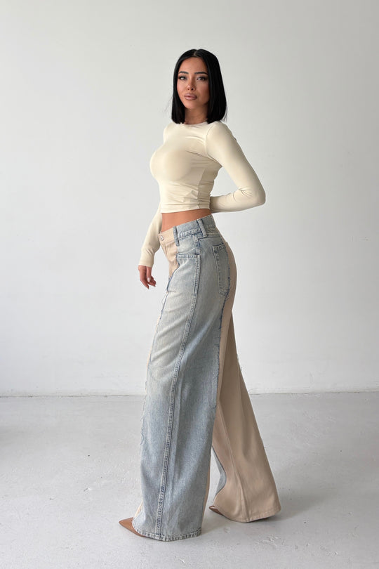 Routines Baggy Two Tone Jeans 4721