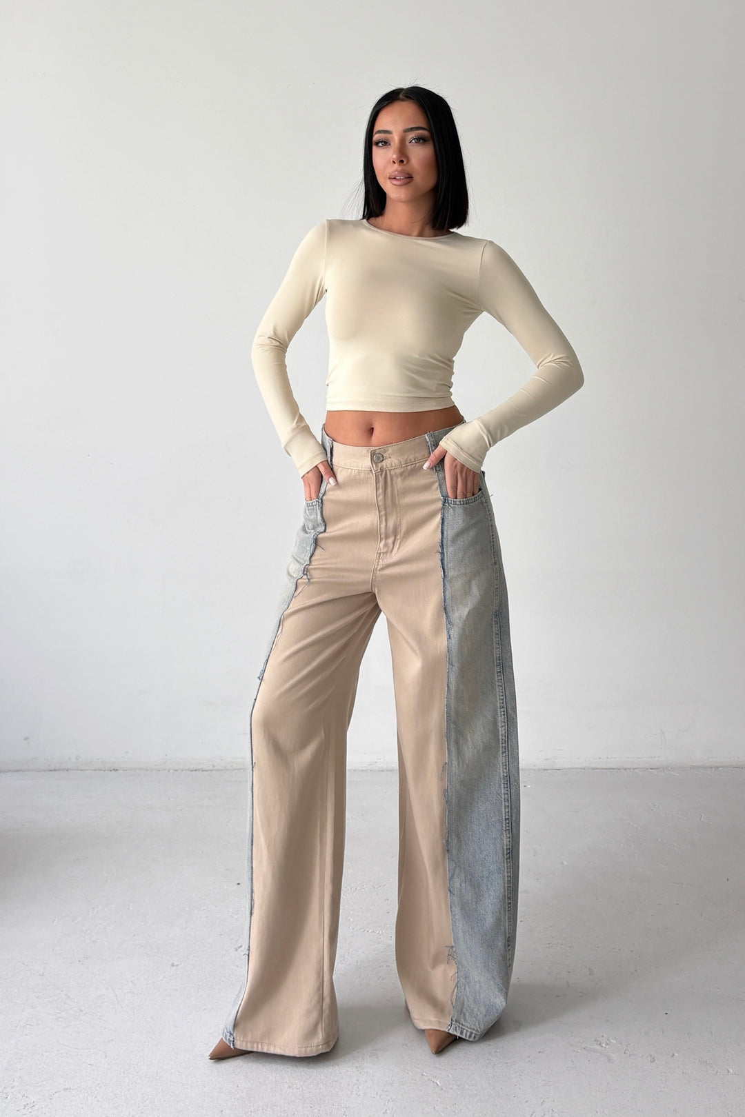 Routines Baggy Two Tone Jeans 4721