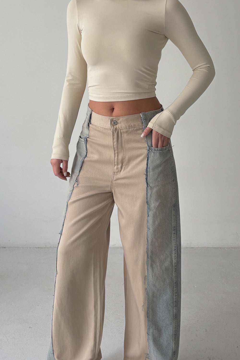 Routines Baggy Two Tone Jeans 4721