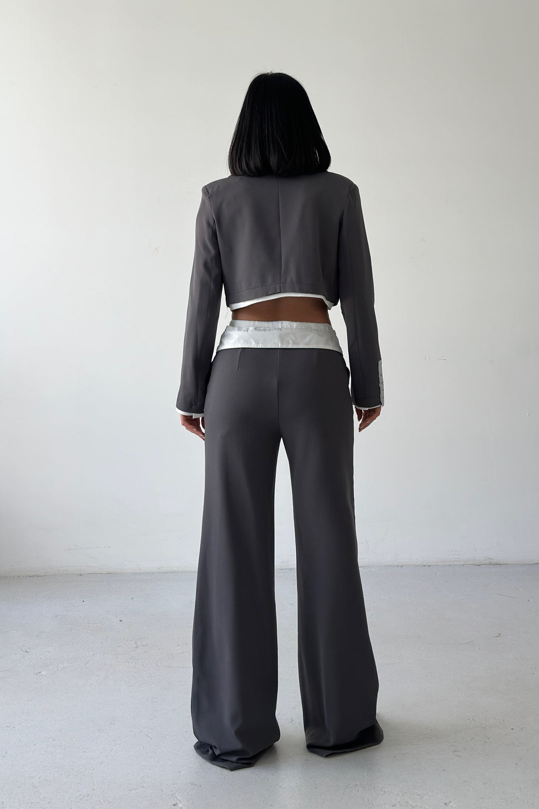 Routines Blazer Folded Waist Set - Grey 9003 - ROUTINES