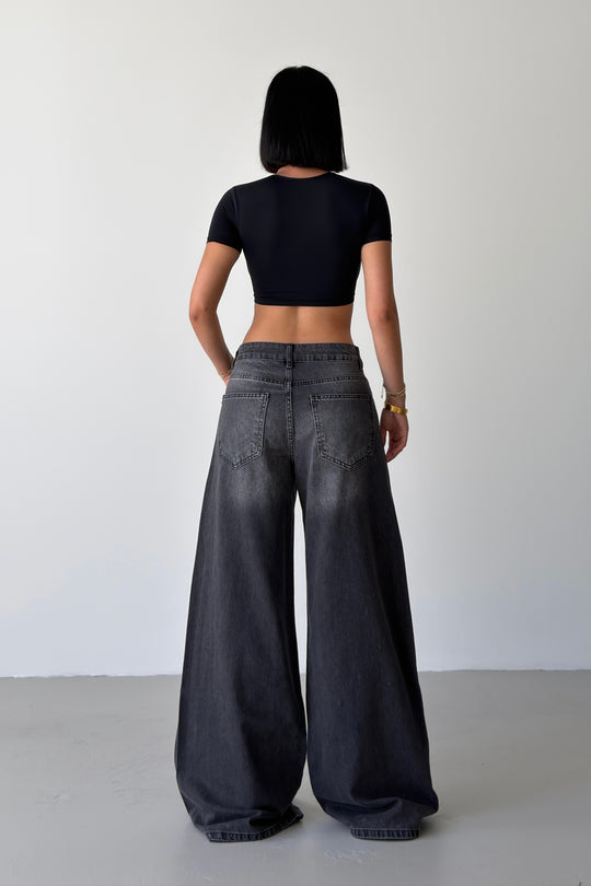 Routines Buttons Detail Jeans - Black 1906 - ROUTINES