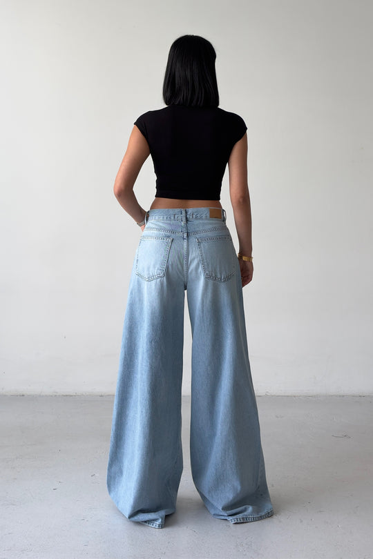 Routines Buttons Detail Wide Leg Jeans 4840 - ROUTINES