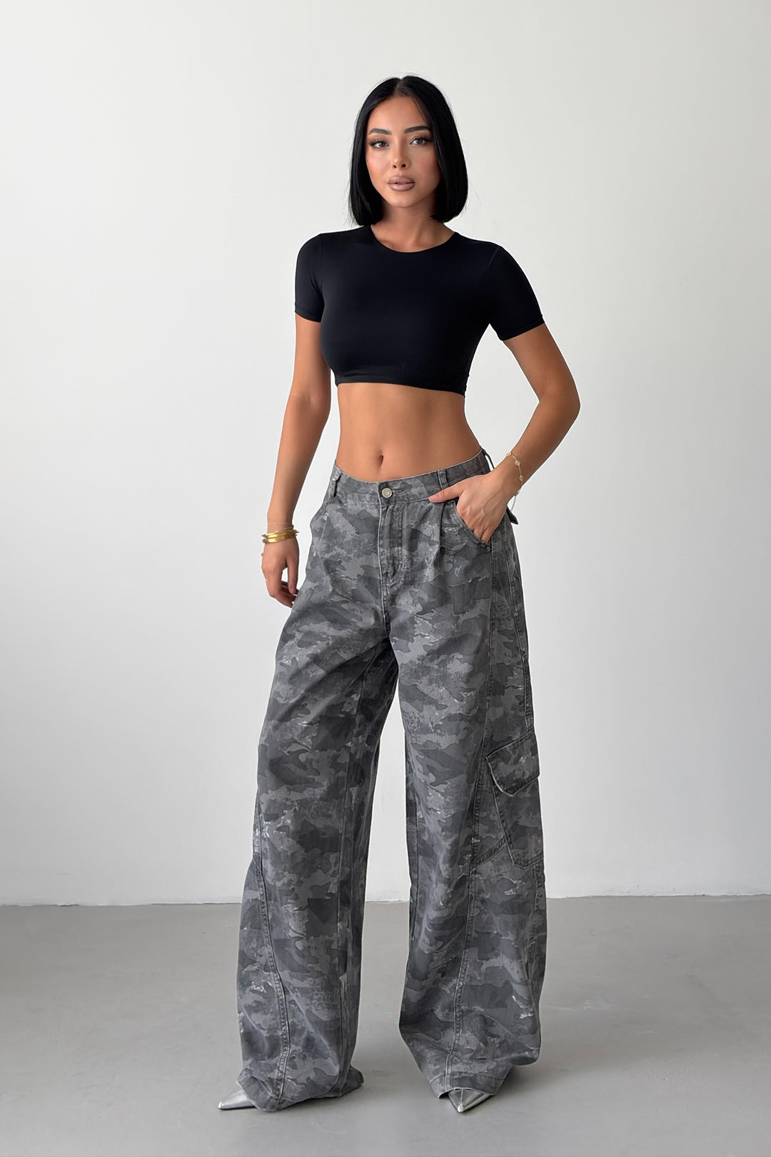 Routines Camouflage Balloon Cargo Jeans 8886 - ROUTINES