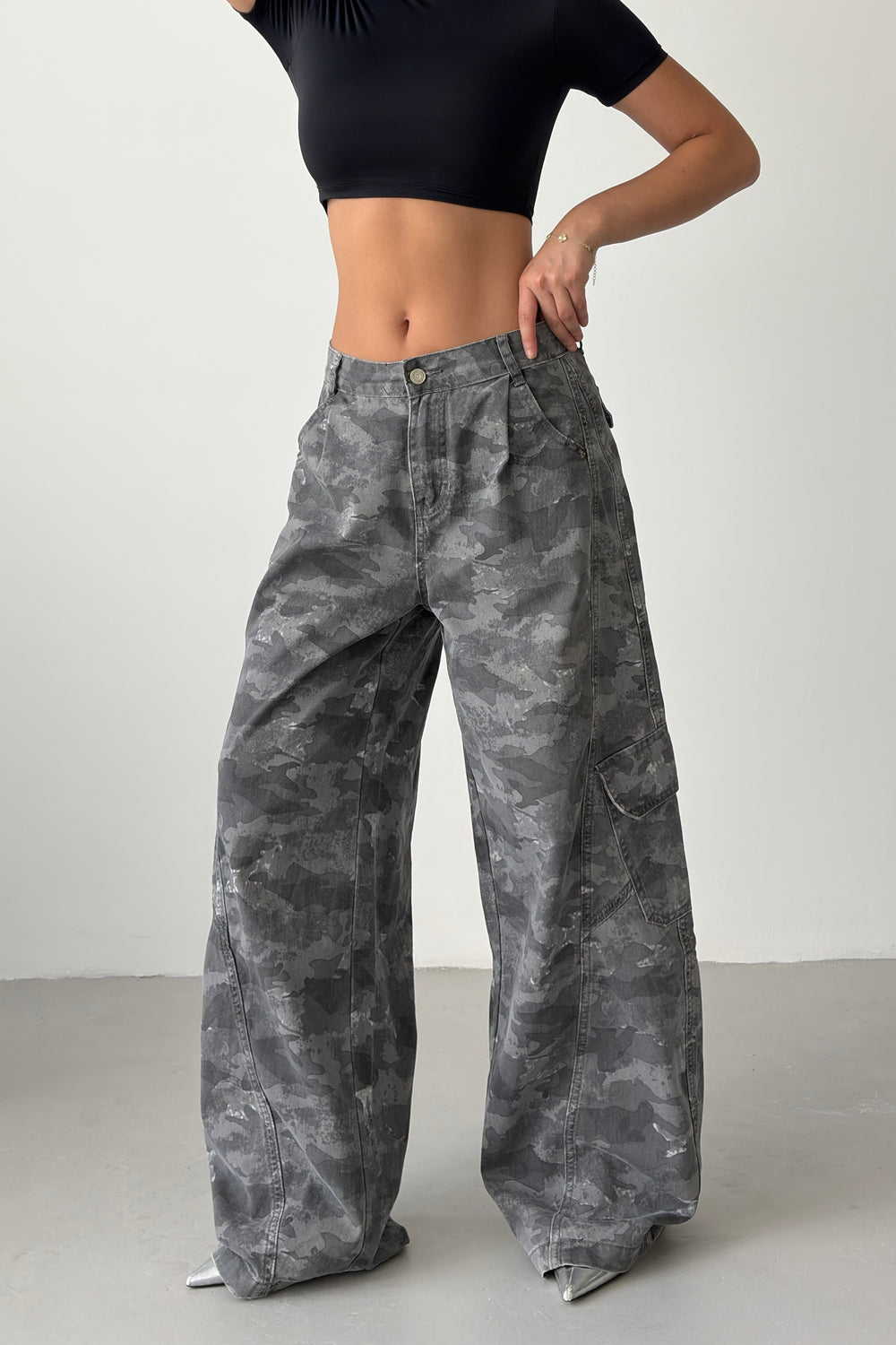 Routines Camouflage Balloon Cargo Jeans 8886 - ROUTINES