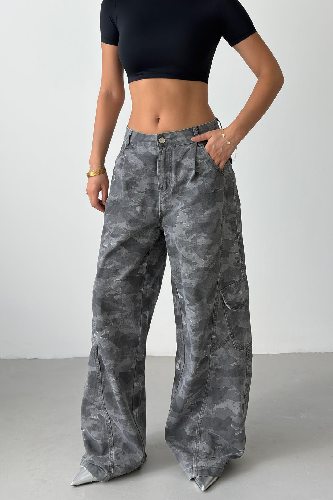 Routines Camouflage Balloon Cargo Jeans 8886 - ROUTINES