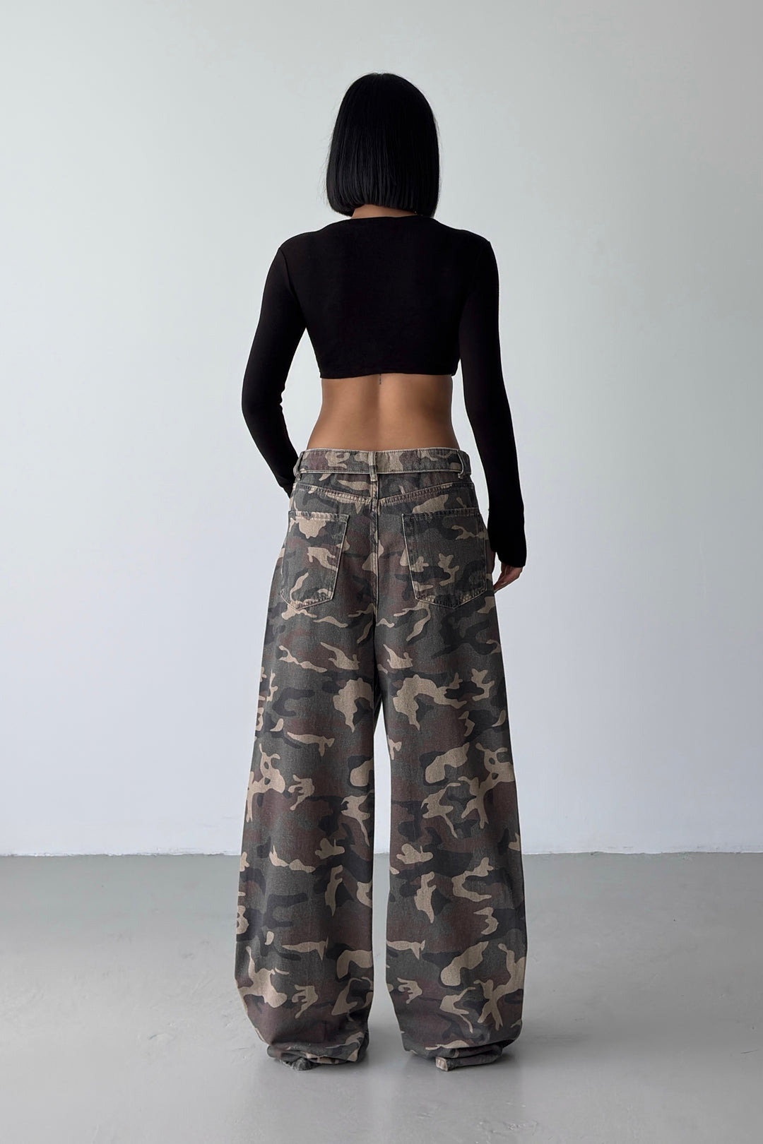 Routines Camouflage Folded Waist Jeans 2812