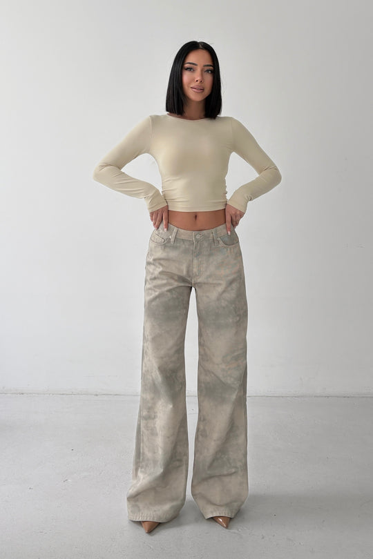 Routines Camouflage Mid-waist Jeans 5544