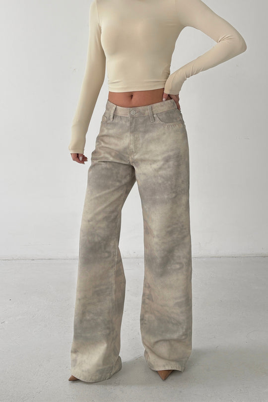 Routines Camouflage Mid-waist Jeans 5544